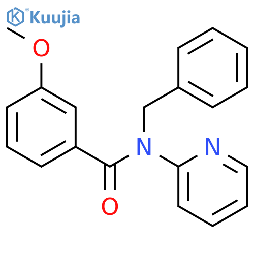 N-benzyl-3-methoxy-N-(2-pyridinyl)benzamide structure