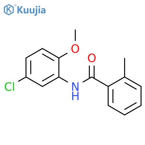 N-(5-chloro-2-methoxyphenyl)-2-methylbenzamide structure