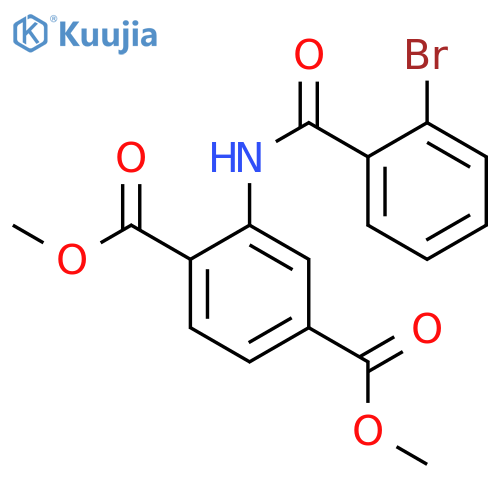 dimethyl 2-(2-bromobenzamido)terephthalate structure