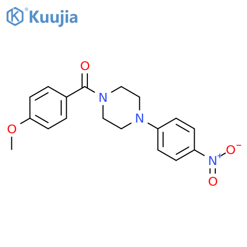 (4-methoxyphenyl)[4-(4-nitrophenyl)piperazin-1-yl]methanone structure