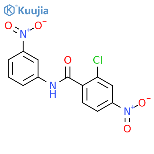 2-chloro-4-nitro-N-(3-nitrophenyl)benzamide structure