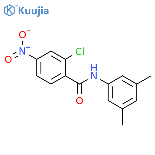 2-Chloro-N-(3,5-dimethylphenyl)-4-nitrobenzamide structure
