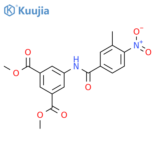 dimethyl 5-({4-nitro-3-methylbenzoyl}amino)isophthalate structure