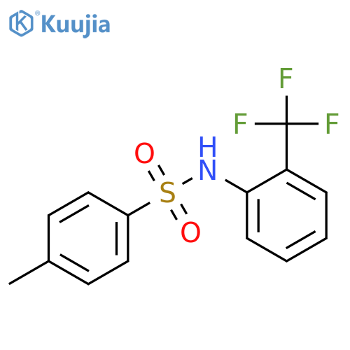 4-methyl-N-[2-(trifluoromethyl)phenyl]benzenesulfonamide structure