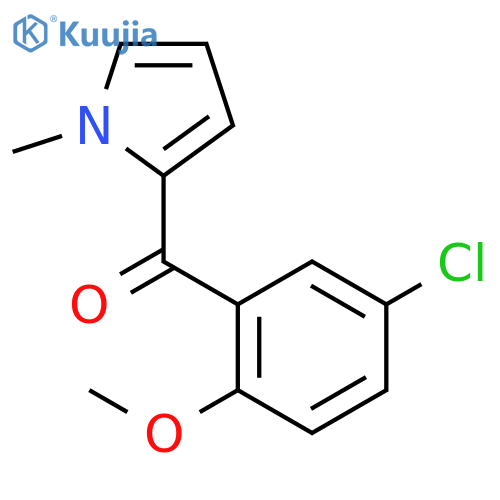 Methanone, (5-chloro-2-methoxyphenyl)(1-methyl-1H-pyrrol-2-yl)- structure