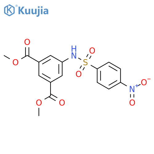 dimethyl 5-[({4-nitrophenyl}sulfonyl)amino]isophthalate structure