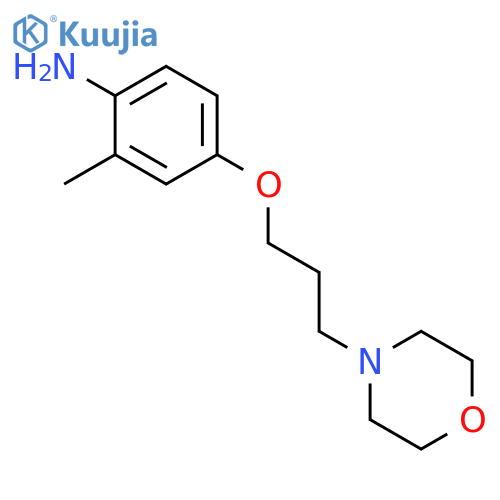 2-methyl-4-(3-morpholinopropoxy)aniline structure