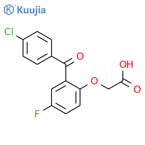 Acetic acid, [2-(4-chlorobenzoyl)-4-fluorophenoxy]- structure