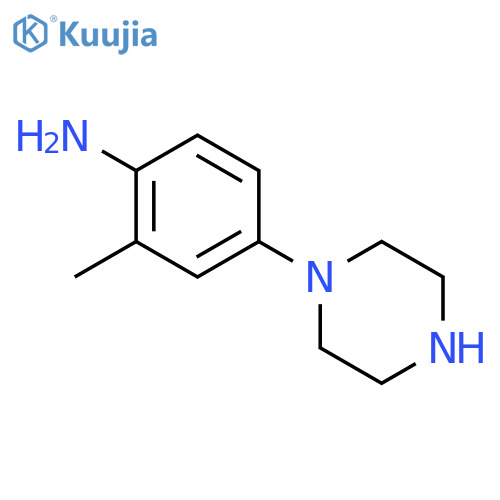 2-methyl-4-(piperazin-1-yl)aniline structure