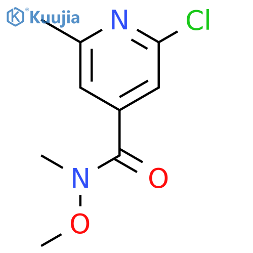 2-Chloro-N-methoxy-N,6-dimethylisonicotinamide structure