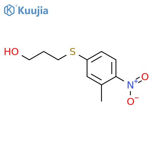 1-PROPANOL, 3-[(3-METHYL-4-NITROPHENYL)THIO]- structure