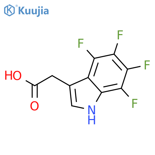 (4,5,6,7-tetrafluoro-1h-indol-3-yl)acetic Acid structure