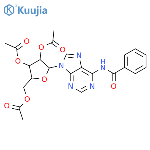 Benzamide,N-[9-(2,3,5-tri-O-acetyl-b-D-xylofuranosyl)-9H-purin-6-yl]- structure