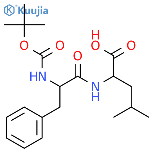 L-Leucine,N-[(1,1-dimethylethoxy)carbonyl]-L-phenylalanyl- structure