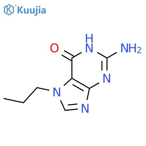 6H-Purin-6-one,2-amino-1,7-dihydro-7-propyl- structure