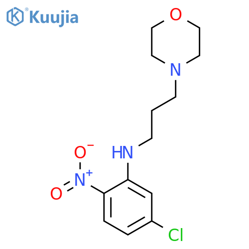 (5-Chloro-2-nitrophenyl)(3-morpholin-4-ylpropyl)amine structure