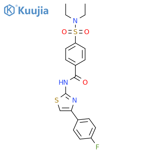 4-(diethylsulfamoyl)-N-4-(4-fluorophenyl)-1,3-thiazol-2-ylbenzamide structure