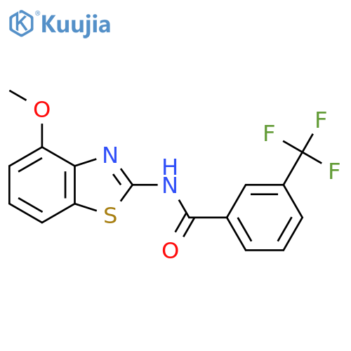 N-(4-methoxy-1,3-benzothiazol-2-yl)-3-(trifluoromethyl)benzamide structure