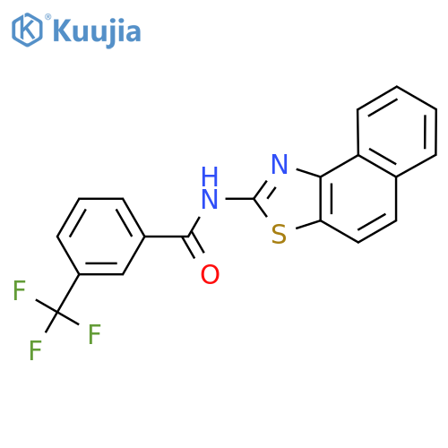 N-{naphtho1,2-d1,3thiazol-2-yl}-3-(trifluoromethyl)benzamide structure