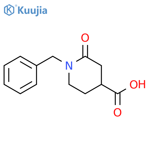 1-Benzyl-2-oxo-piperidine-4-carboxylic acid structure