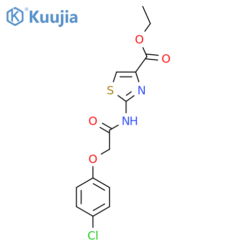 ethyl 2-2-(4-chlorophenoxy)acetamido-1,3-thiazole-4-carboxylate structure