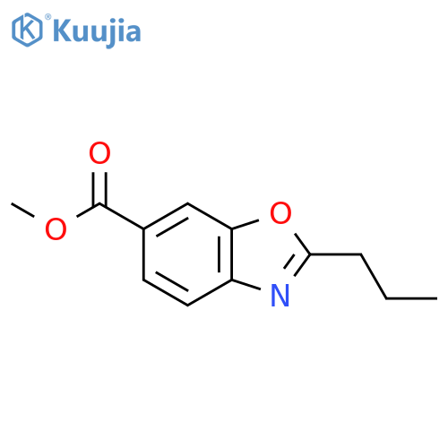 Methyl 2-propyl-1,3-benzoxazole-6-carboxylate structure