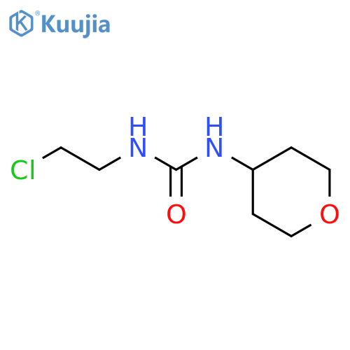 Urea,N-(2-chloroethyl)-N'-(tetrahydro-2H-pyran-4-yl)- structure