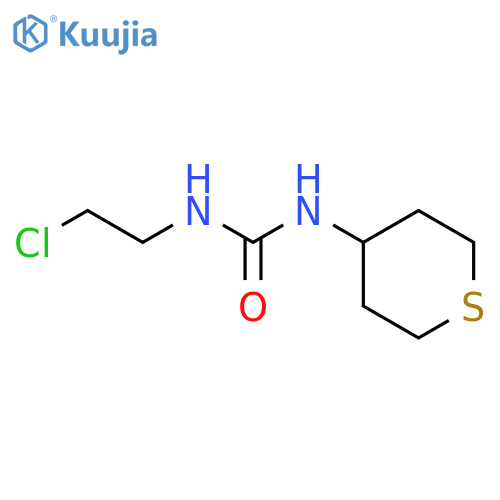 Urea,N-(2-chloroethyl)-N'-(tetrahydro-2H-thiopyran-4-yl)- structure