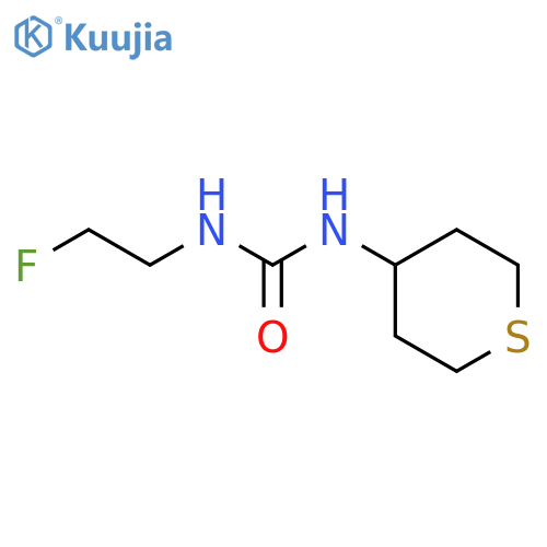 Urea,N-(2-fluoroethyl)-N'-(tetrahydro-2H-thiopyran-4-yl)- structure