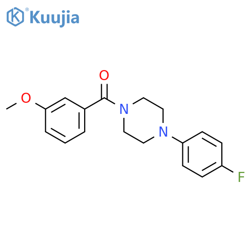 1-(4-fluorophenyl)-4-(3-methoxybenzoyl)piperazine structure