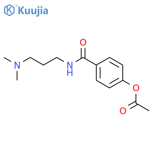 4-({[3-(dimethylamino)propyl]amino}carbonyl)phenyl acetate structure