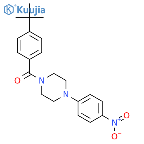 (4-tert-Butyl-phenyl)-[4-(4-nitro-phenyl)-piperazin-1-yl]-methanone structure