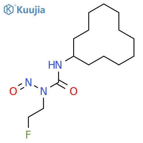 3-cyclododecyl-1-(2-fluoroethyl)-1-nitrosourea structure