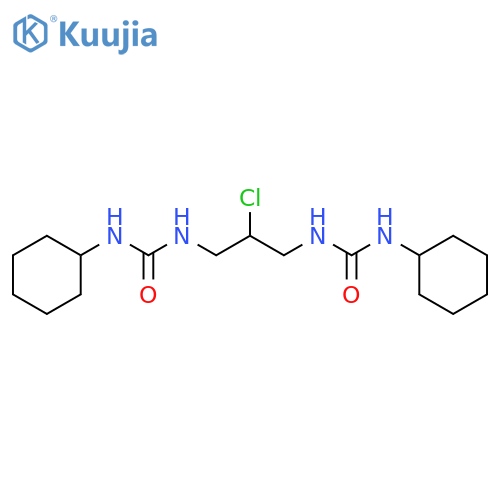 1-[2-chloro-3-(cyclohexylcarbamoylamino)propyl]-3-cyclohexylurea structure