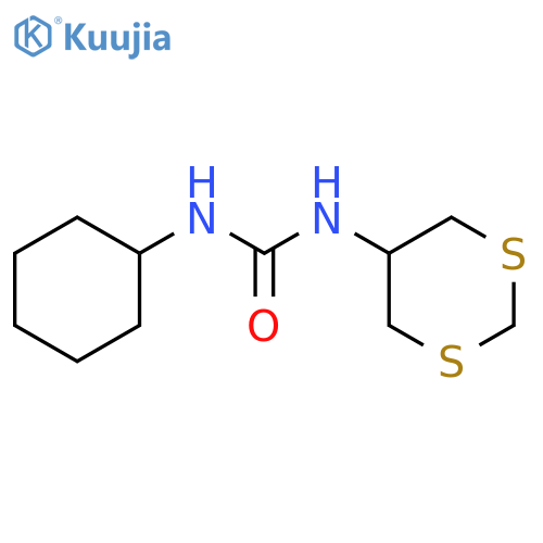 1-cyclohexyl-3-(1,3-dithian-5-yl)urea structure