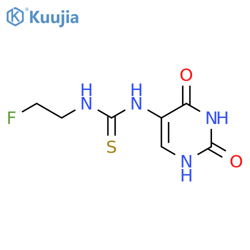 1-(2,4-dioxo-1H-pyrimidin-5-yl)-3-(2-fluoroethyl)thiourea structure
