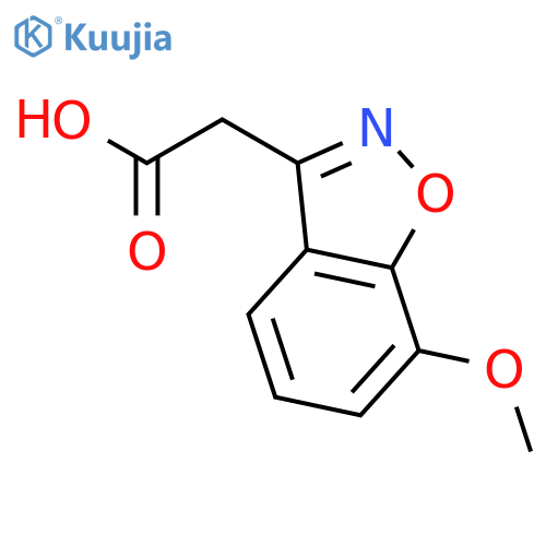 2-(7-methoxy-1,2-benzoxazol-3-yl)acetic acid structure