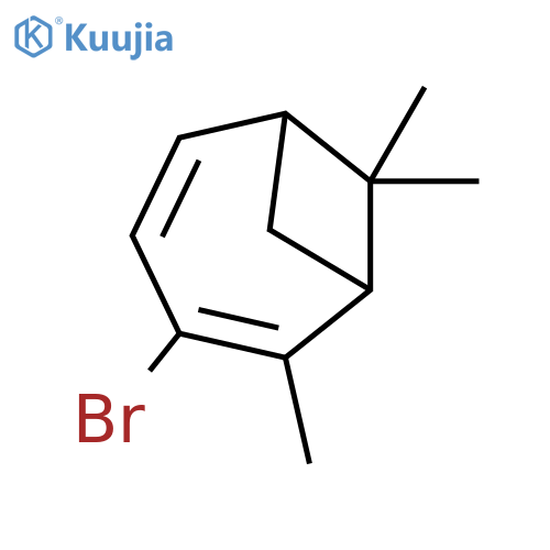 Bicyclo[4.1.1]octa-2,4-diene, 3-bromo-2,7,7-trimethyl- structure