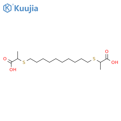 Propanoic acid,2,2'-[1,10-decanediylbis(thio)]bis- (9CI) structure