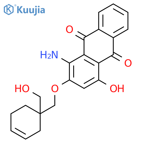 9,10-Anthracenedione,1-amino-4-hydroxy-2-[[1-(hydroxymethyl)-3-cyclohexen-1-yl]methoxy]- structure