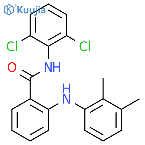 N-(2,6-dichlorophenyl)-2-[(2,3-dimethylphenyl)amino]benzamide structure