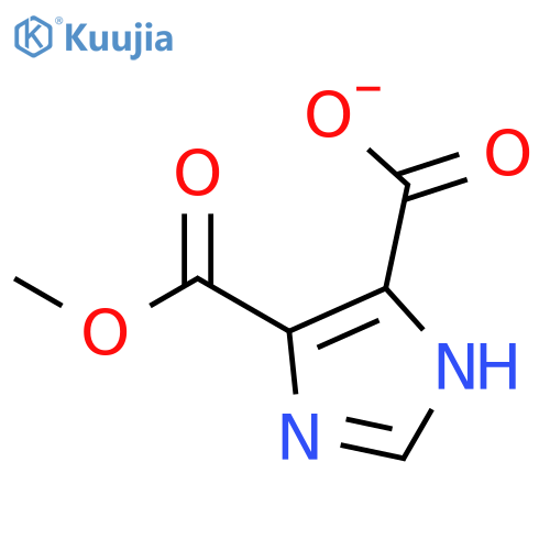 4-(methoxycarbonyl)-1H-imidazole-5-carboxylic acid structure
