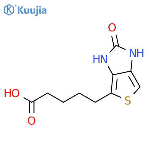 5-(2-Oxo-2,3-dihydro-1h-thieno[3,4-d]imidazol-4-yl)pentanoic acid structure