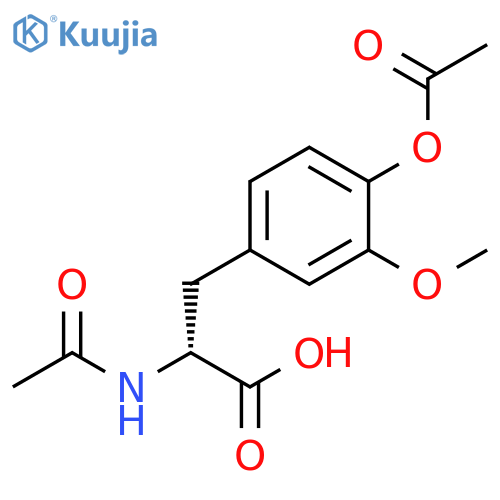 D-Tyrosine, N-acetyl-3-methoxy-, acetate (ester) structure