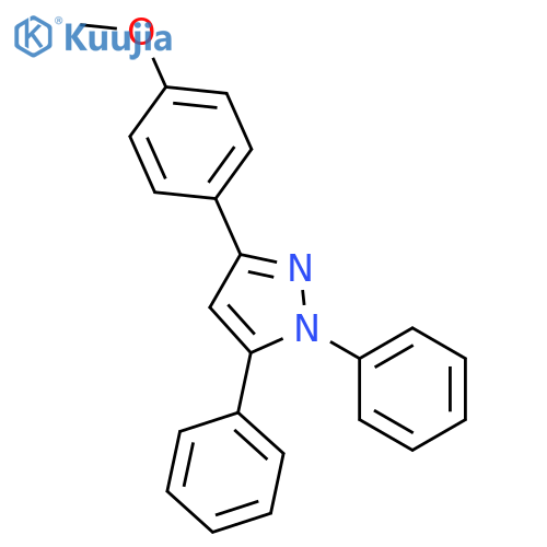 1H-Pyrazole,3-(4-methoxyphenyl)-1,5-diphenyl- structure