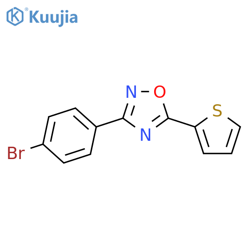 3-(4-Bromophenyl)-5-(thiophen-2-yl)-1,2,4-oxadiazole structure