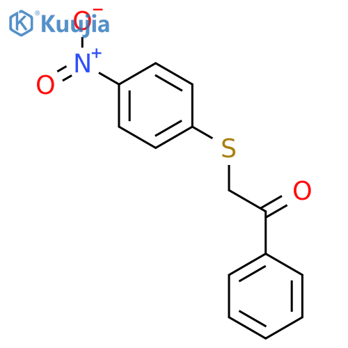 2-[(4-nitrophenyl)sulfanyl]-1-phenylethanone structure