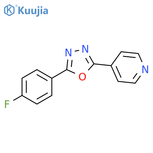 4-5-(4-fluorophenyl)-1,3,4-oxadiazol-2-ylpyridine structure