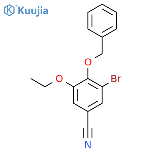 4-(Benzyloxy)-3-bromo-5-ethoxybenzonitrile structure