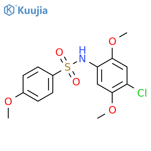 N-(4-chloro-2,5-dimethoxyphenyl)-4-methoxybenzenesulfonamide structure